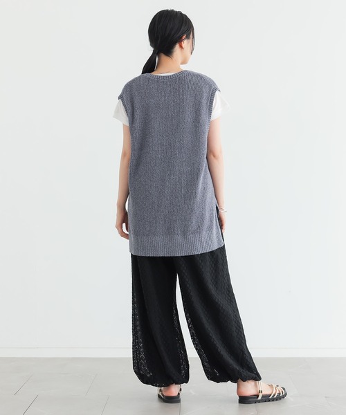 n'OrLABEL(ノアールレーベル)の「【冷感】レースバルーンパンツ(その他パンツ・レディース・グレー/ブラック・1/2)」の12枚目の写真
