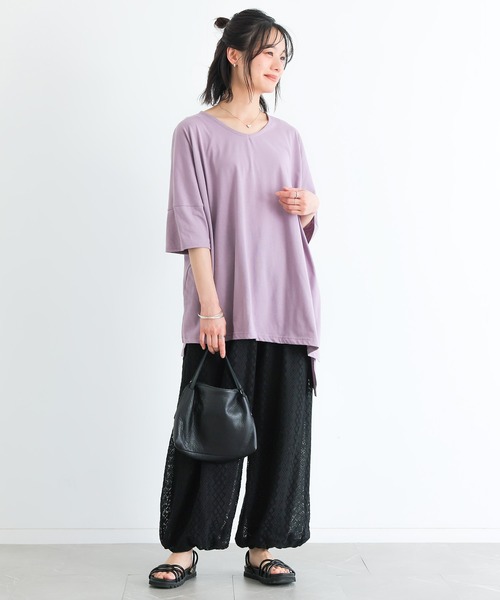 n'OrLABEL(ノアールレーベル)の「【冷感】レースバルーンパンツ(その他パンツ・レディース・グレー/ブラック・1/2)」の14枚目の写真