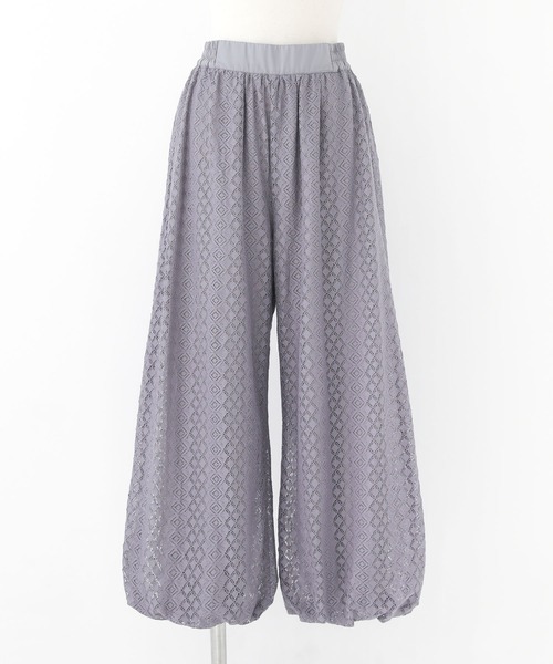 n'OrLABEL(ノアールレーベル)の「【冷感】レースバルーンパンツ(その他パンツ・レディース・グレー/ブラック・1/2)」の17枚目の写真
