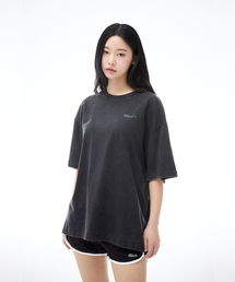 KIRSH（キルシー）の「ワーディングルーズフィットピグメントTシャツ[ブラック]（Tシャツ/カットソー）」