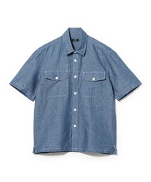 BRILLA per il gusto | シャンブレー ダブルポケット シャツ(シャツ/ブラウス)