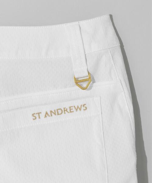 St ANDREWS(セントアンドリュース)の「【St ANDREWS】【ストレッチ】ストレッチジャガードパンツ (WOMENS)(その他パンツ・レディース・ホワイト/ベージュ・M/L/S)」の5枚目の写真