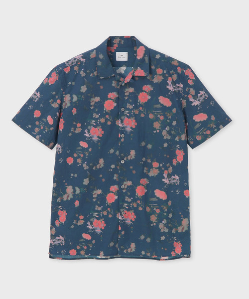 PS Paul Smith(ピーエスポールスミス)の「"Faded Floral" オープンカラーシャツ / 262302 114R(シャツ/ブラウス・メンズ・ライトグリーン/ネイビー/ホワイト・X-LARGE/MEDIUM/SMALL/LARGE)」の2枚目の写真