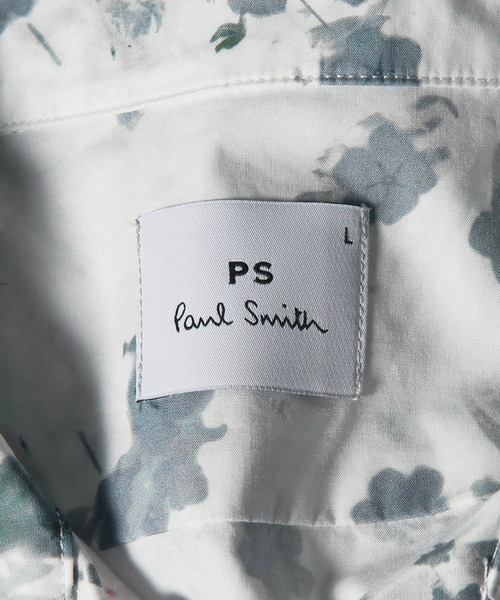PS Paul Smith(ピーエスポールスミス)の「"Faded Floral" オープンカラーシャツ / 262302 114R(シャツ/ブラウス・メンズ・ライトグリーン/ネイビー/ホワイト・X-LARGE/MEDIUM/SMALL/LARGE)」の10枚目の写真
