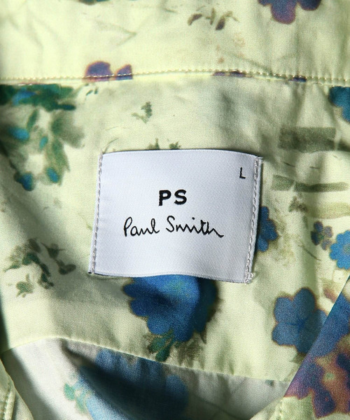 PS Paul Smith(ピーエスポールスミス)の「"Faded Floral" オープンカラーシャツ / 262302 114R(シャツ/ブラウス・メンズ・ライトグリーン/ネイビー/ホワイト・X-LARGE/MEDIUM/SMALL/LARGE)」の7枚目の写真