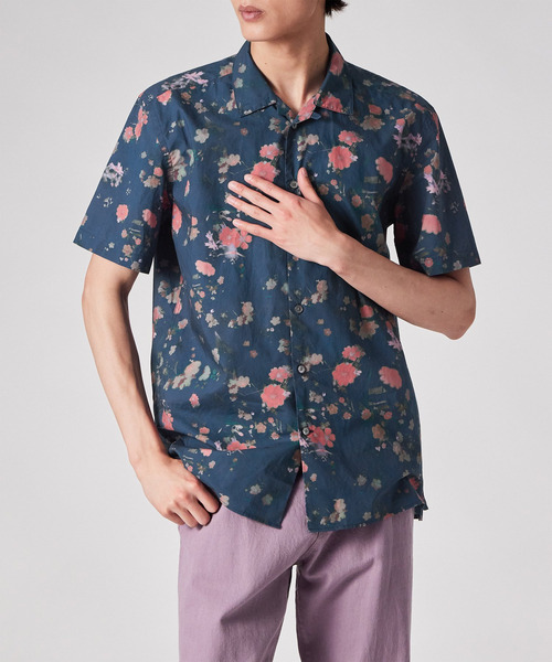 PS Paul Smith(ピーエスポールスミス)の「"Faded Floral" オープンカラーシャツ / 262302 114R(シャツ/ブラウス・メンズ・ライトグリーン/ネイビー/ホワイト・X-LARGE/MEDIUM/SMALL/LARGE)」の18枚目の写真