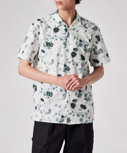 PS Paul Smith(ピーエスポールスミス)の「"Faded Floral" オープンカラーシャツ / 262302 114R(シャツ/ブラウス・メンズ・ライトグリーン/ネイビー/ホワイト・X-LARGE/MEDIUM/SMALL/LARGE)」の15枚目の写真