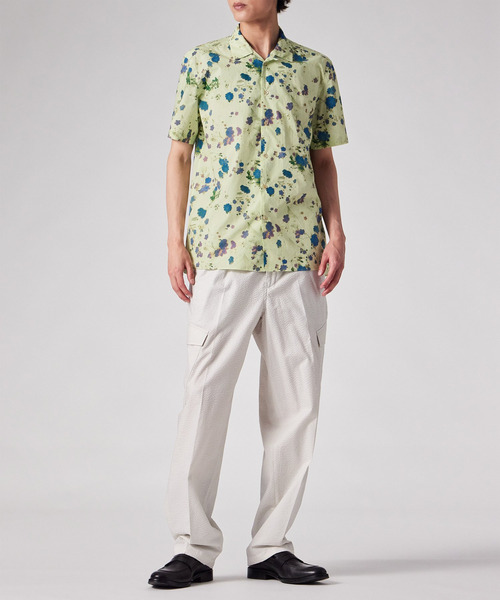 PS Paul Smith(ピーエスポールスミス)の「"Faded Floral" オープンカラーシャツ / 262302 114R(シャツ/ブラウス・メンズ・ライトグリーン/ネイビー/ホワイト・X-LARGE/MEDIUM/SMALL/LARGE)」の12枚目の写真