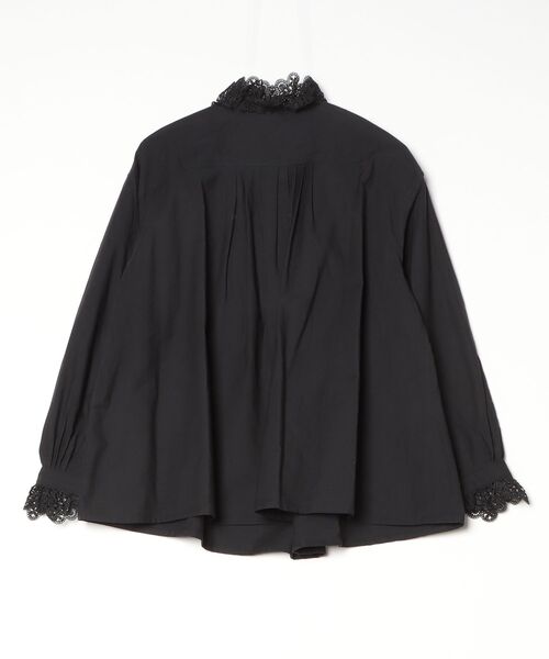 dahl'ia（ダリア）の「●DAH lace/frill（シャツ/ブラウス・レディース・ブラック/ホワイト・ONE SIZE）」の3枚目の写真