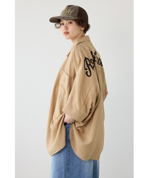 RODEO CROWNS WIDE BOWL(ロデオクラウンズワイドボウル)の「COOL ドルマンロゴシャツ(シャツ/ブラウス・レディース・チャコールグレー/ベージュ/オフホワイト・FREE)」の13枚目の写真
