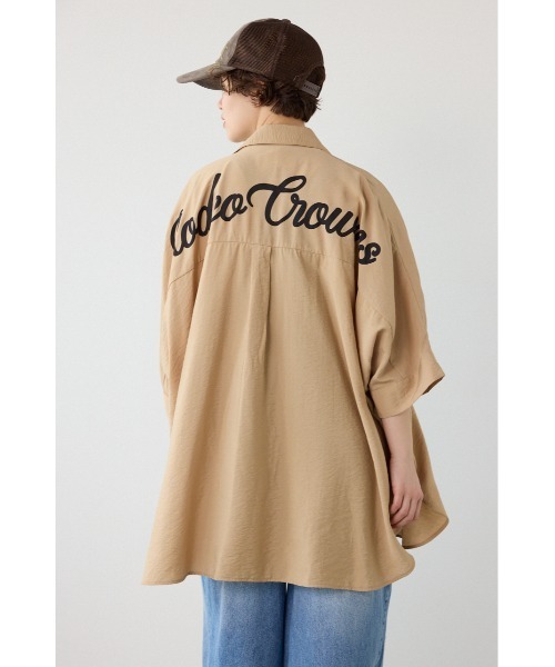 RODEO CROWNS WIDE BOWL(ロデオクラウンズワイドボウル)の「COOL ドルマンロゴシャツ(シャツ/ブラウス・レディース・チャコールグレー/ベージュ/オフホワイト・FREE)」の15枚目の写真