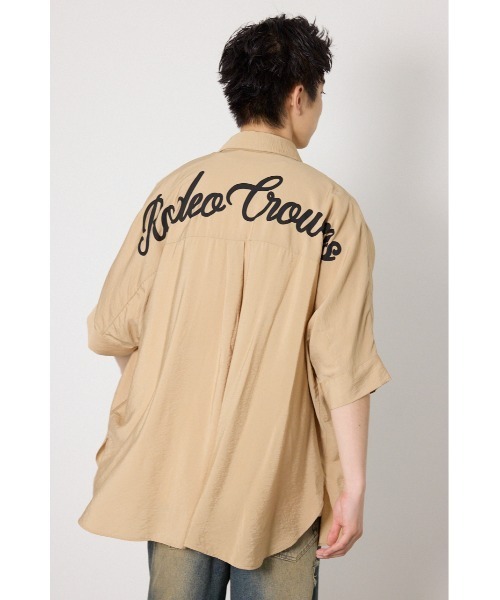 RODEO CROWNS WIDE BOWL(ロデオクラウンズワイドボウル)の「COOL ドルマンロゴシャツ(シャツ/ブラウス・レディース・チャコールグレー/ベージュ/オフホワイト・FREE)」の21枚目の写真