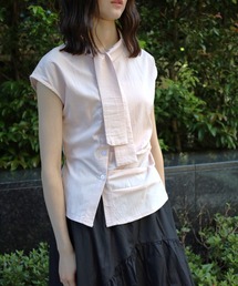 リボンタイ 半袖 ブラウス / Ribbon Tie Shirt