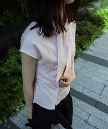 Vini（ヴィニ）の「リボンタイ 半袖 ブラウス / Ribbon Tie Shirt（シャツ/ブラウス）」