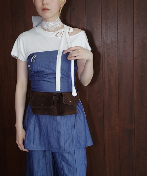chuclla(チュクラ)の「デニムライクセットアップ chw26s336(セットアップ・レディース・ブルー・L/M)」の19枚目の写真