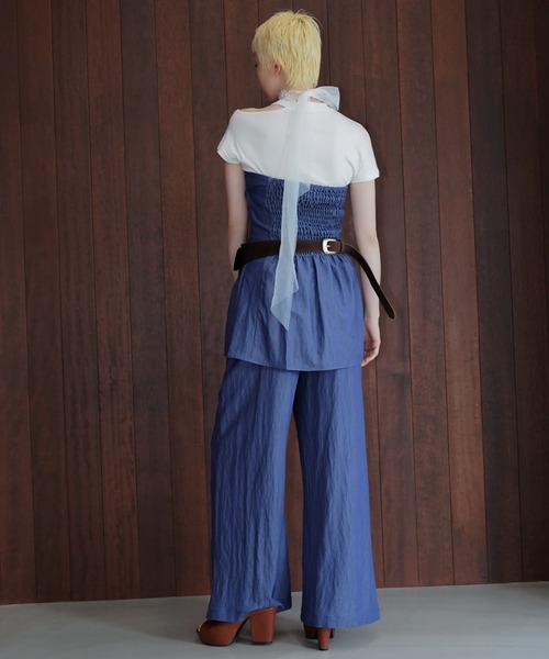 chuclla(チュクラ)の「デニムライクセットアップ chw26s336(セットアップ・レディース・ブルー・L/M)」の22枚目の写真