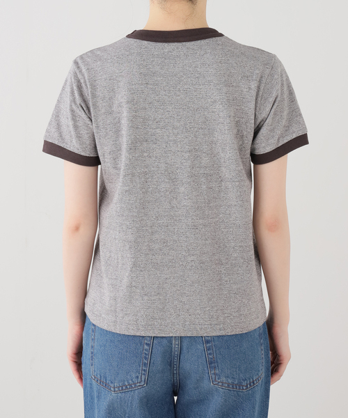 Healthknit(ヘルスニット)の「HEALTH KNIT TOMPKINS JERSEY RINGER S/S:Tシャツ(Tシャツ/カットソー・レディース・チャコールグレー・FREE)」の6枚目の写真