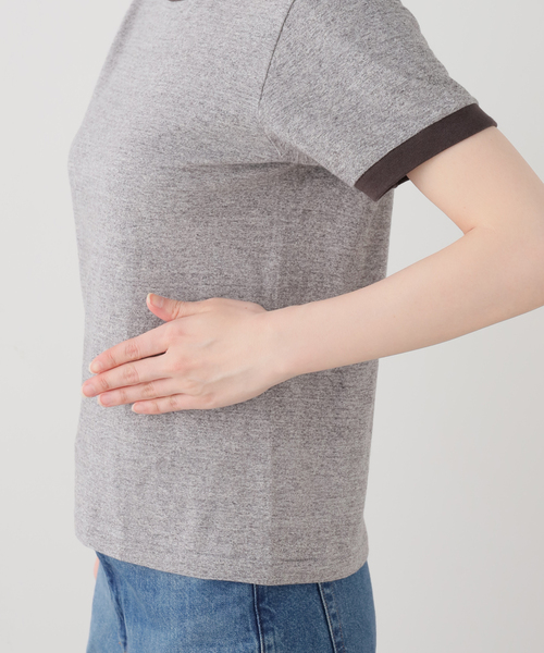 Healthknit(ヘルスニット)の「HEALTH KNIT TOMPKINS JERSEY RINGER S/S:Tシャツ(Tシャツ/カットソー・レディース・チャコールグレー・FREE)」の7枚目の写真