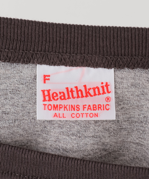 Healthknit(ヘルスニット)の「HEALTH KNIT TOMPKINS JERSEY RINGER S/S:Tシャツ(Tシャツ/カットソー・レディース・チャコールグレー・FREE)」の8枚目の写真