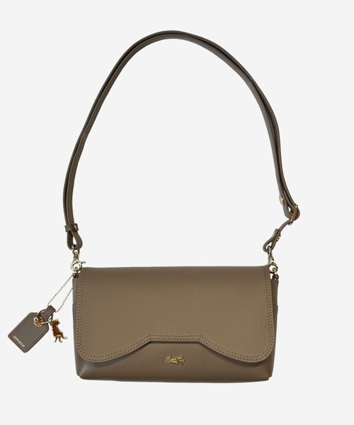 aoneco(アオネコ)の「aoneco luxe ポシェット(ショルダーバッグ・レディース・キャメル/グレー系その他/イエロー・FREE)」の2枚目の写真