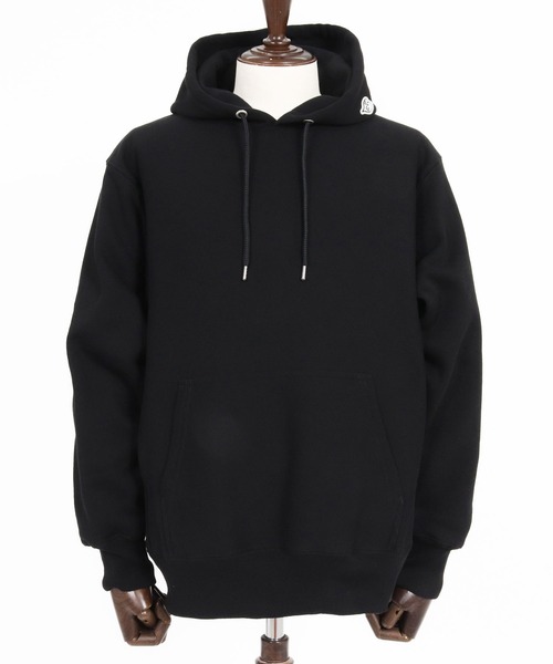 1minute 1second(ワンミニットワンセカンド)の「mpa4162-12oz brushed back hooded parka with heart patch パーカー(1M26A250)(パーカー・メンズ・ブラック×ホワイト/ブラック×ブルー/アッシュ・M/L/XL)」の15枚目の写真