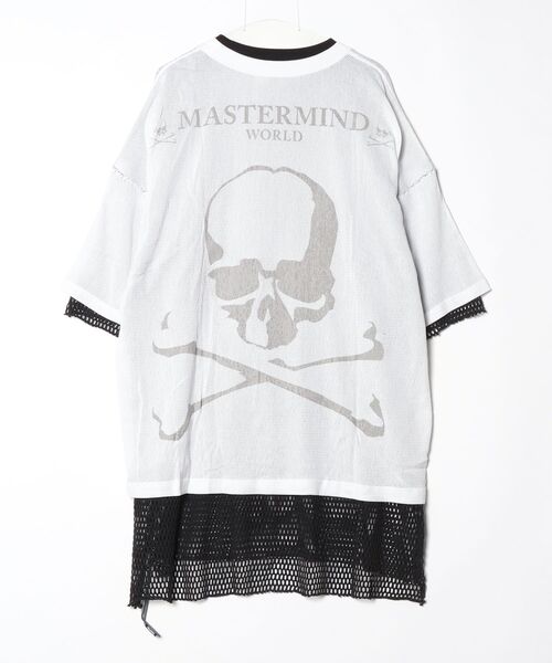 mastermind JAPAN（マスターマインド）の「BOXY REVERSED MESH LAYERED TEE（Tシャツ/カットソー・メンズ・ホワイト系その他/ブラック系その他・XL）」の3枚目の写真