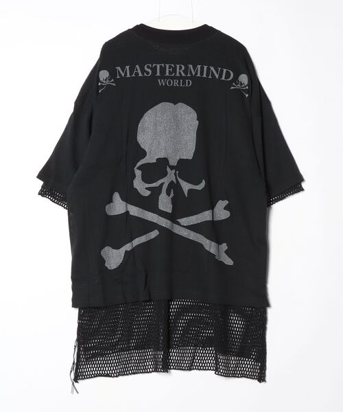 mastermind JAPAN（マスターマインド）の「BOXY REVERSED MESH LAYERED TEE（Tシャツ/カットソー・メンズ・ホワイト系その他/ブラック系その他・XL）」の4枚目の写真
