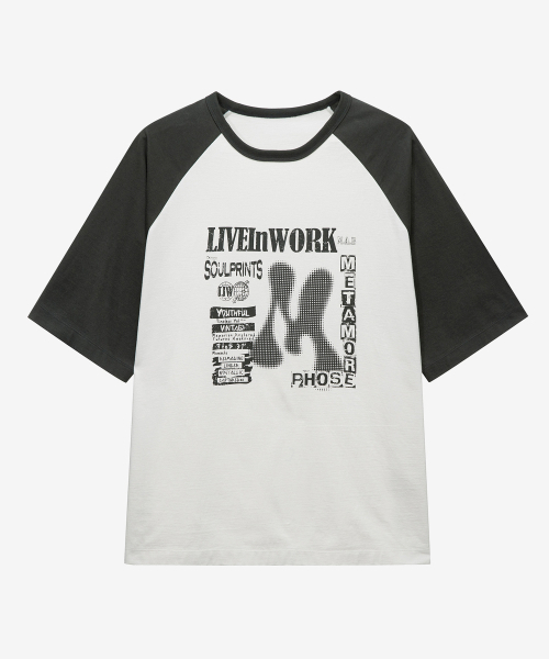 MINDBRIDGE（マインドブリッジ）の「[ON]グラフィックオーバーサイズラグラン半袖Tシャツ - 2カラー（Tシャツ/カットソー・メンズ・ブラウン/ダークグレー・100/110/95/105）」の8枚目の写真