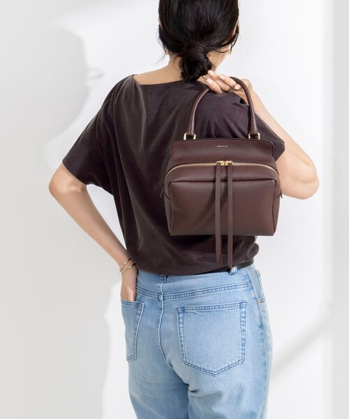 NOLLEY’S Sophi（ノーリーズソフィ）の「【BECシリーズ】ウォッシャブルキュプラサテンジャージードレーププルオーバー（Tシャツ/カットソー・レディース・ダークブラウン/ブラック・38）」の21枚目の写真