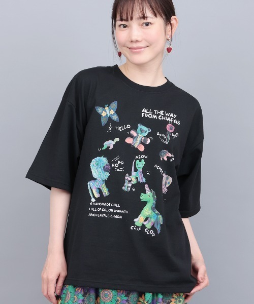 チチカカ(チチカカ)の「アニマリートコレクションフォトTシャツ(Tシャツ/カットソー・メンズ・ブラック/ホワイト・LARGE/MEDIUM)」の2枚目の写真