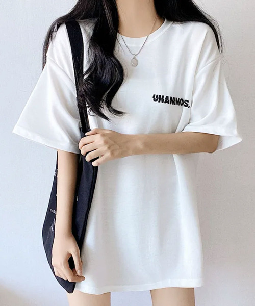 VIVID LADY(ビビッドレディー)の「バックロゴ 半袖Tシャツ(Tシャツ/カットソー・レディース・アイボリー/ブラック・FREE)」の3枚目の写真