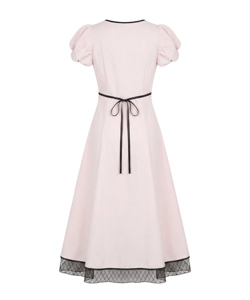 Rose Muse(ロゼミューズ)の「Piping puff sleeve dress(ワンピース・レディース・ピンク・FREE)」の7枚目の写真