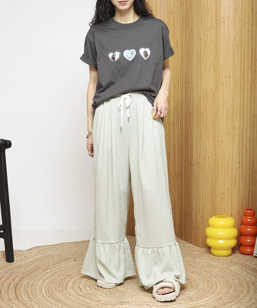 Firsthand（ファーストハンド）の「Firsthand/ファーストハンド ワイドシルエット ティアード チェック イージーパンツ【限定展開】（その他パンツ・レディース・ブラック/グリーン/ベージュ・MEDIUM/SMALL）」の13枚目の写真