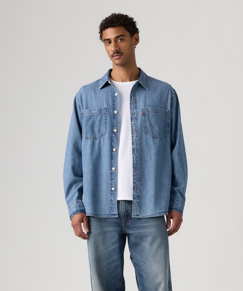 Levi's(リーバイス)の「Levi's/リーバイス マリポサ ワーカーデニムシャツ(シャツ/ブラウス・メンズ・インディゴブルー・L/M/S)」の1枚目の写真