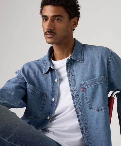 Levi's(リーバイス)の「Levi's/リーバイス マリポサ ワーカーデニムシャツ(シャツ/ブラウス・メンズ・インディゴブルー・L/M/S)」の3枚目の写真