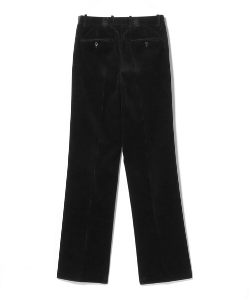 BEAMS F(ビームスエフ)の「【別注】ORTELO / ミックスファブリック コーデュロイ 1プリーツ ワイドスラックス(スラックス・メンズ・ブラック・50/48/46/44/42)」の7枚目の写真