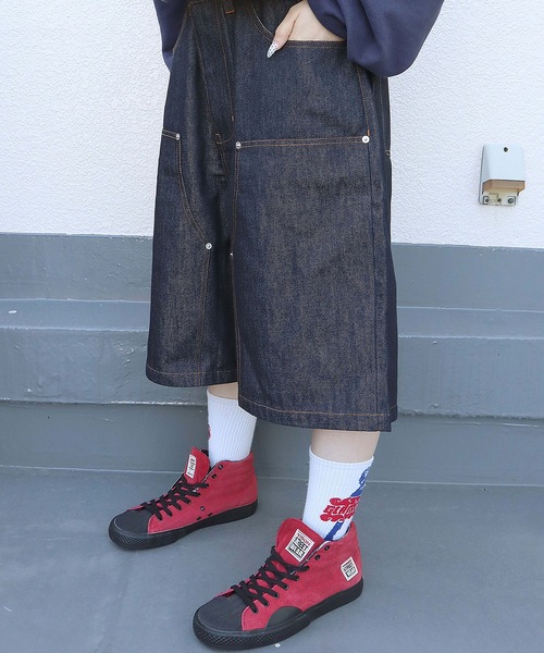 VISION STREET WEAR(ヴィジョンストリートウェア)の「Skater Rigid Denim Jorts / スケーターリジッドデニムショーツ / 6505066(デニムパンツ・メンズ・ネイビー・L/M)」の2枚目の写真