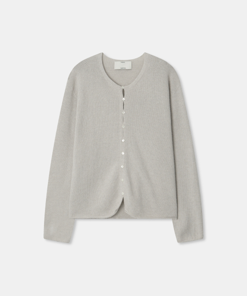 Wholegarment Button Cardigan — вязаный кардиган без швов, серый
