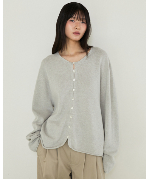 THEENDQUESTION(ジエンドクエスチョン)の「Wholegarment Button Cardigan / GRAY(カーディガン/ボレロ・レディース・その他・FREE)」の3枚目の写真
