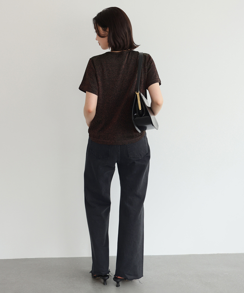 SLOBE IENA（スローブイエナ）の「《シリーズあり》LE DENIM LEAN BOOTY LEGデニム（デニムパンツ・レディース・スカイブルー/ブラック・36/38）」の7枚目の写真