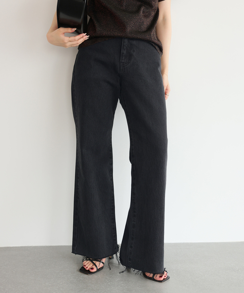 SLOBE IENA（スローブイエナ）の「《シリーズあり》LE DENIM LEAN BOOTY LEGデニム（デニムパンツ・レディース・スカイブルー/ブラック・36/38）」の8枚目の写真