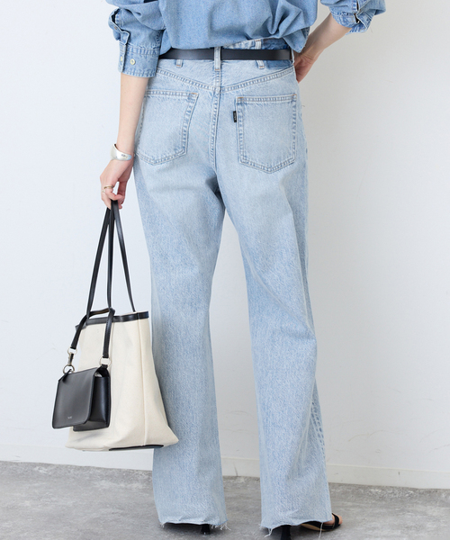 SLOBE IENA（スローブイエナ）の「《シリーズあり》LE DENIM LEAN BOOTY LEGデニム（デニムパンツ・レディース・スカイブルー/ブラック・36/38）」の22枚目の写真