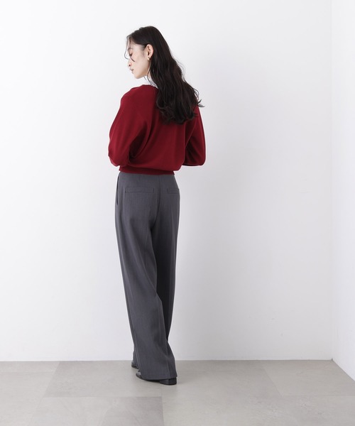 N.(N. Natural Beauty Basic)(エヌエヌナチュラルビューティーベーシック)の「レースカラーニットカーデ(カーディガン/ボレロ・レディース・グレー系その他/ボルドー/ホワイト系その他/ネイビー系・フリ-)」の17枚目の写真