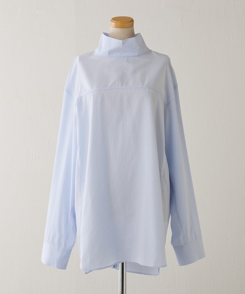 COLLAGE GALLARDAGALANTE(コラージュガリャルダガランテ)の「タートルロングシャツ/CEPIE.(シャツ/ブラウス・レディース・スカイブルー/ホワイト・FREE)」の22枚目の写真