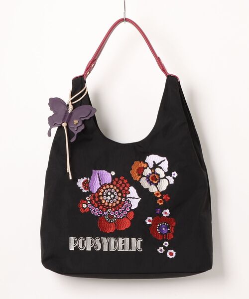 ANNA SUI（アナスイ）の「フラワーマーケット ハンドバッグ（ハンドバッグ・レディース・ブラック系4/キャメル/ブラック系その他/カーキ・FREE）」の2枚目の写真