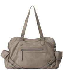 STUD POCKET BIG BAG IN KHAKI