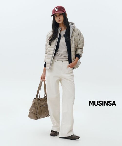 DEINET(ダイニット)の「STUD POCKET BIG BAG IN KHAKI(ショルダーバッグ・レディース・その他・FREE)」の3枚目の写真