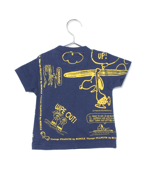 BOOFOOWOO（ブーフーウー）の「Peanuts夏バンダナ柄半袖Tee Baby（Tシャツ/カットソー・キッズ・ネイビー/イエロー/ナチュラル・90）」の4枚目の写真