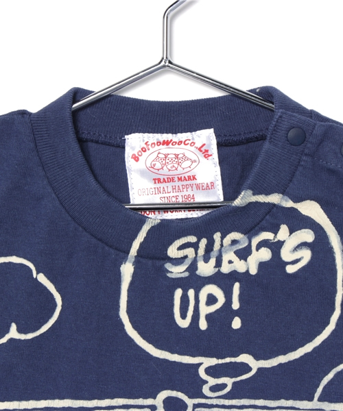 BOOFOOWOO（ブーフーウー）の「Peanuts夏バンダナ柄半袖Tee Baby（Tシャツ/カットソー・キッズ・ネイビー/イエロー/ナチュラル・90）」の5枚目の写真