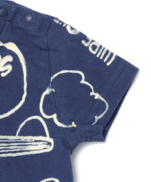 BOOFOOWOO（ブーフーウー）の「Peanuts夏バンダナ柄半袖Tee Baby（Tシャツ/カットソー・キッズ・ネイビー/イエロー/ナチュラル・90）」の6枚目の写真